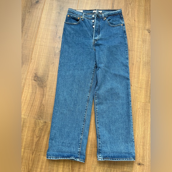 LEVI’S Ribcage Straight Ankle Jeans, Size 30 - Picture 3 of 5